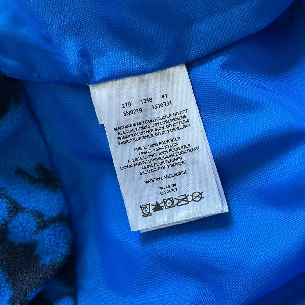 Columbia royal blue down snowsuit 12-18m - Picture 10 of 11